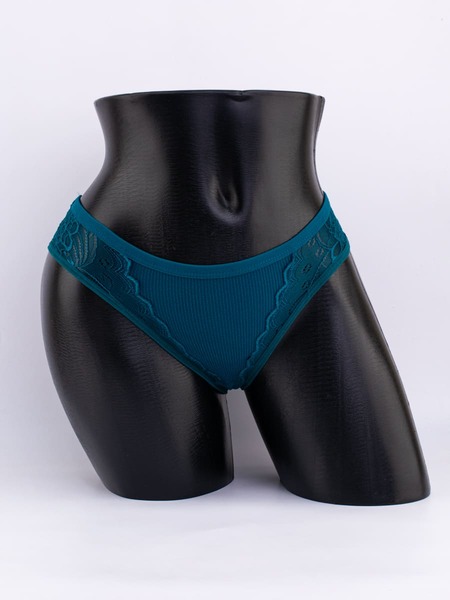 Слипы в рубчик с кружевом №2