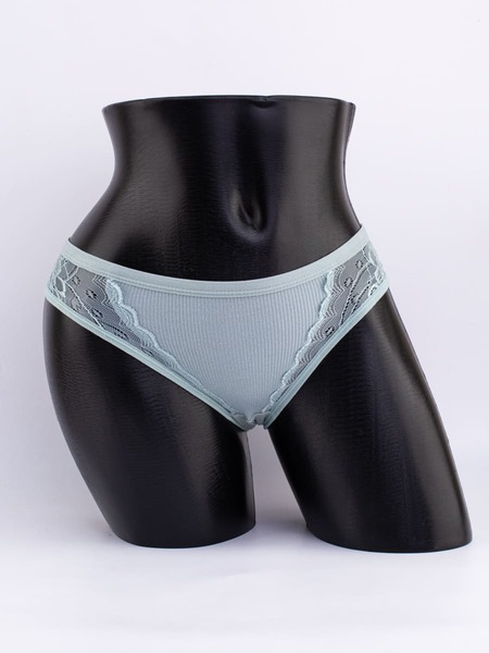 Слипы в рубчик с кружевом №2