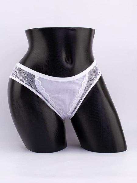 Слипы в рубчик с кружевом №2