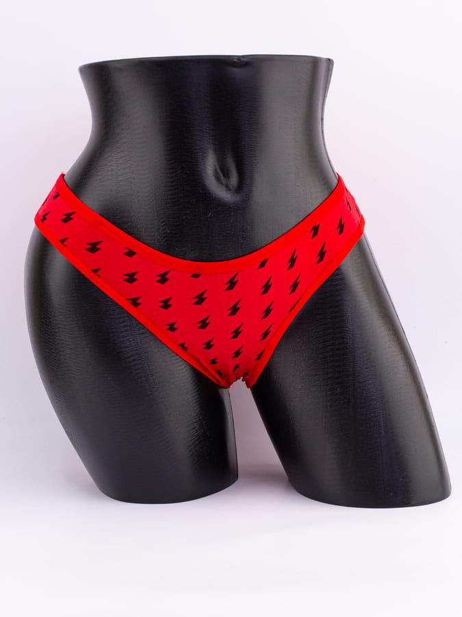 Слипы с принтом "молния"