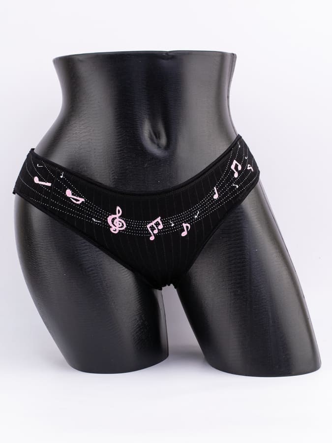 Слипы с принтом "ноты"