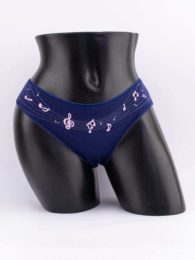 Слипы с принтом "ноты"