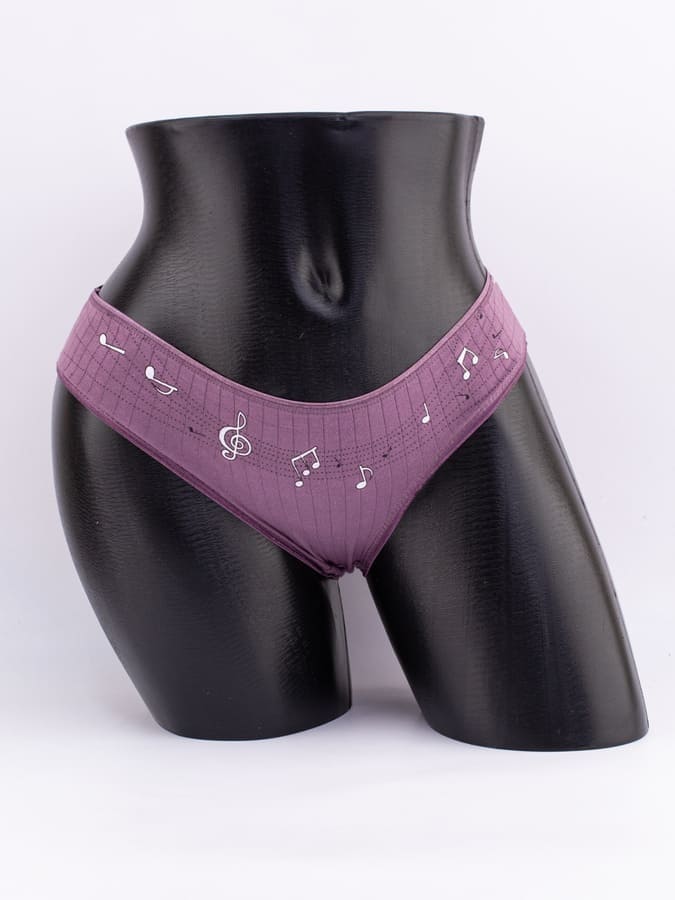 Слипы с принтом "ноты"