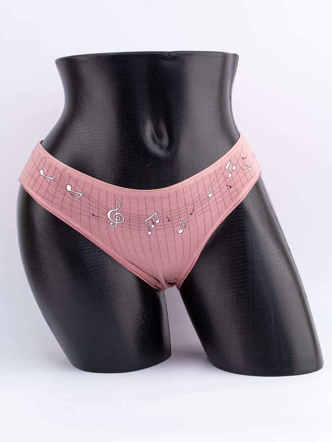 Слипы с принтом "ноты"