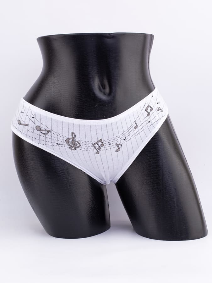 Слипы с принтом "ноты"