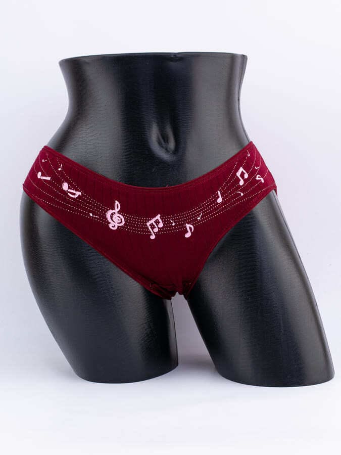 Слипы с принтом "ноты"