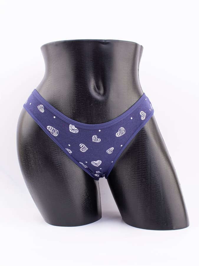 Слипы принтом "сердечки"