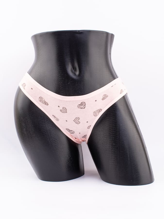 Слипы принтом "сердечки"