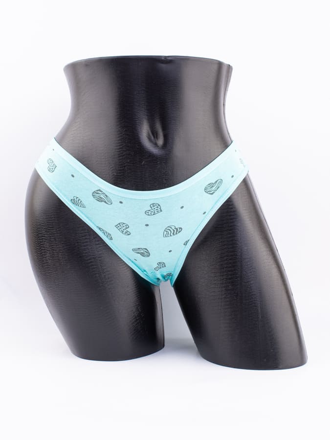 Слипы принтом "сердечки"