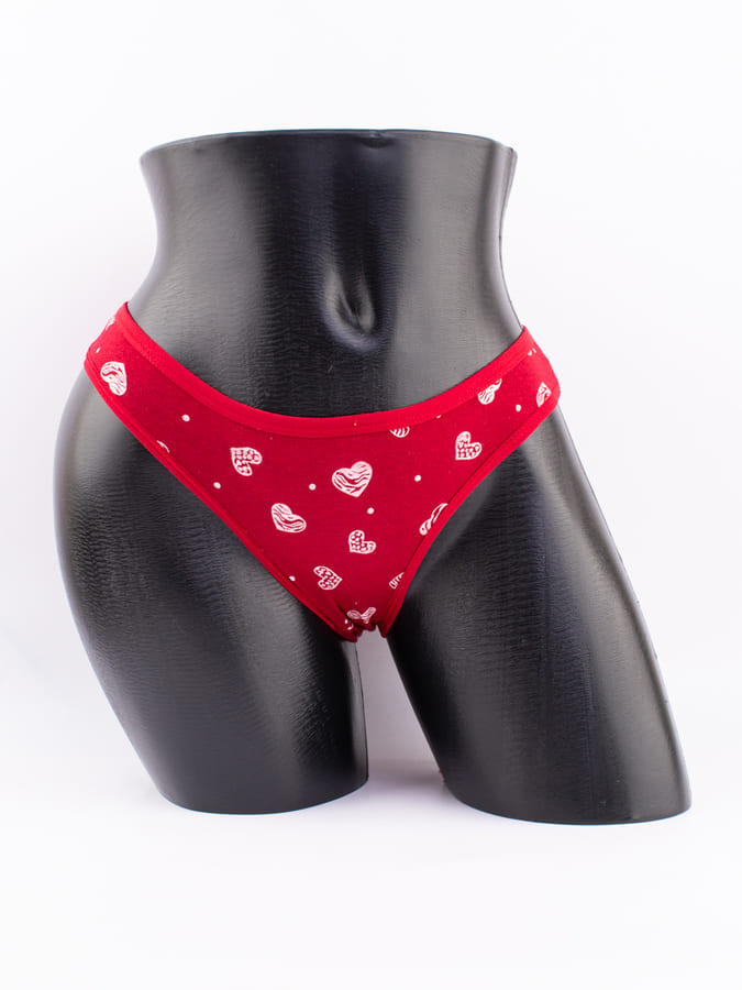 Слипы принтом "сердечки"