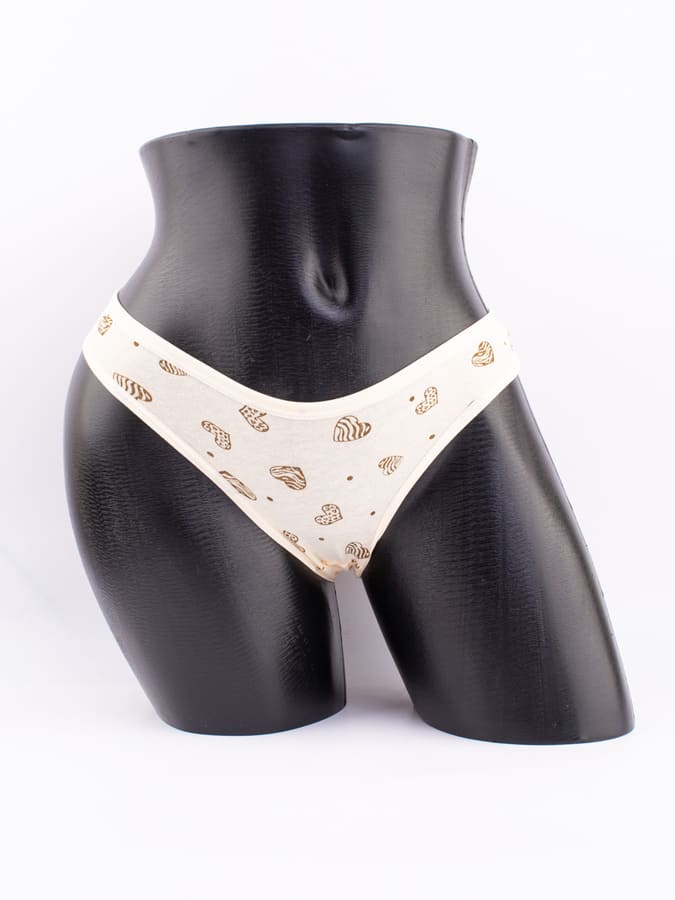 Слипы принтом "сердечки"