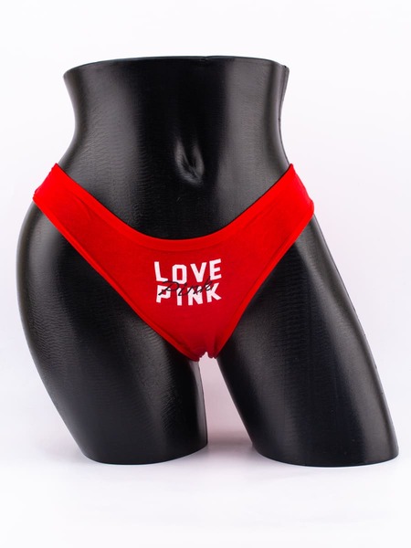 Слипы с надписью "love pink"