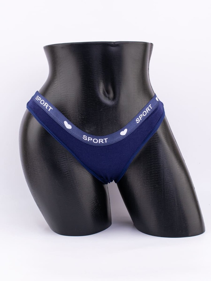 Слипы с эластичным поясом с надписью "sport"