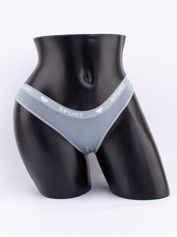 Слипы с эластичным поясом с надписью "sport"