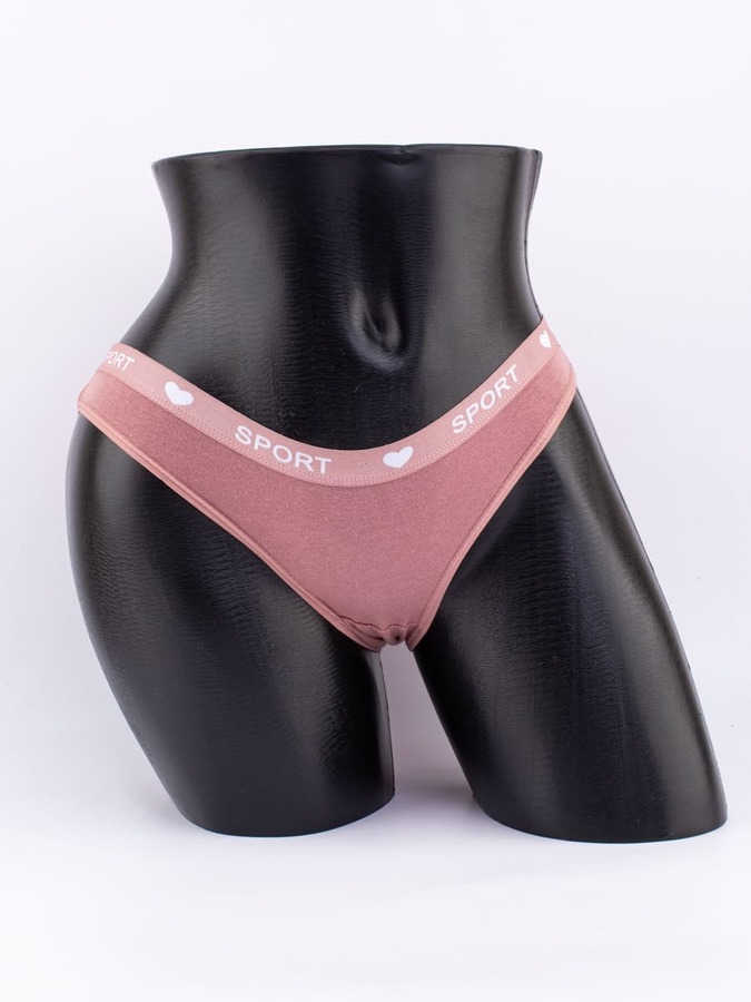 Слипы с эластичным поясом с надписью "sport"