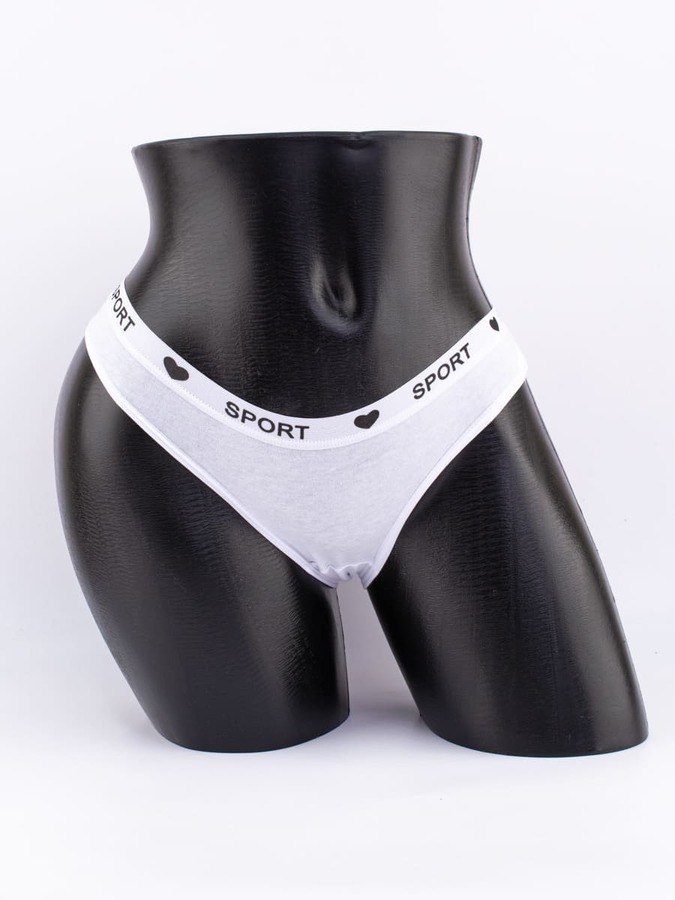 Слипы с эластичным поясом с надписью "sport"