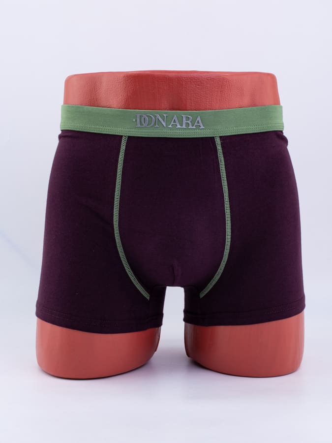 Однотонные мужские боксеры с логотипом "Donara"