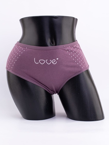 Слипы в горошек и надписью "love"