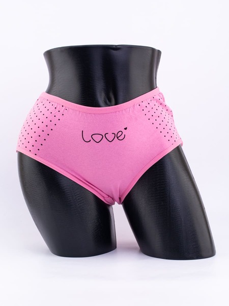 Слипы в горошек и надписью "love"