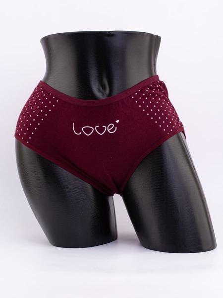 Слипы в горошек и надписью "love"