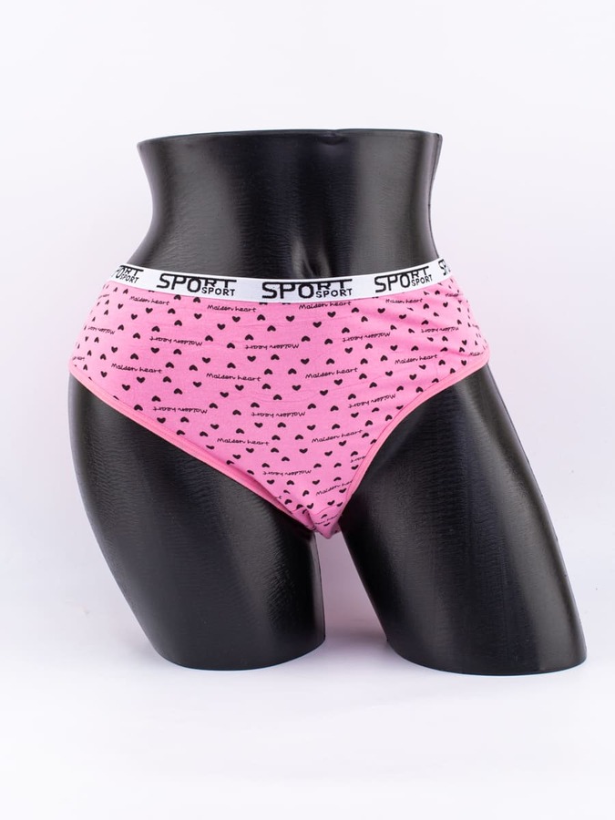 Слипы "maiden heart" с сердечками и эластичным поясом