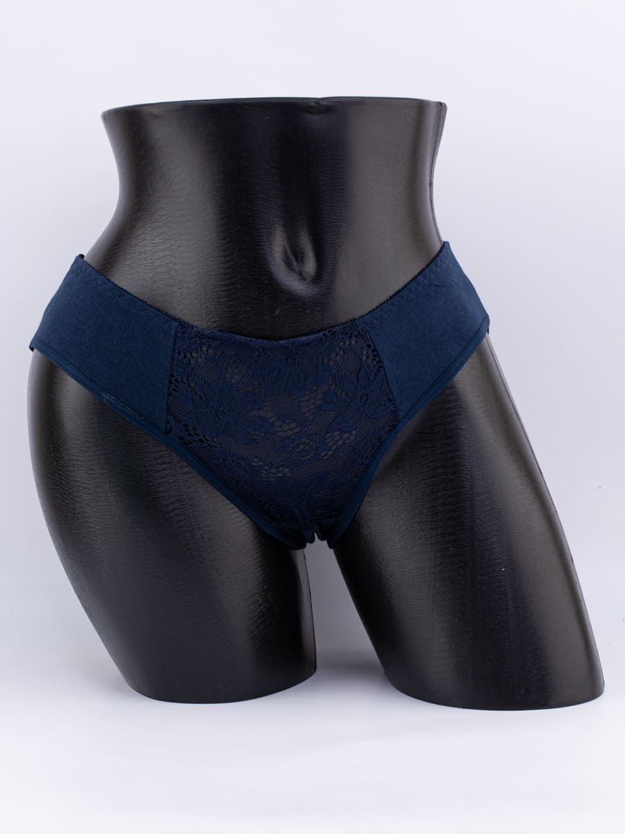 Слипы с кружевом спереди