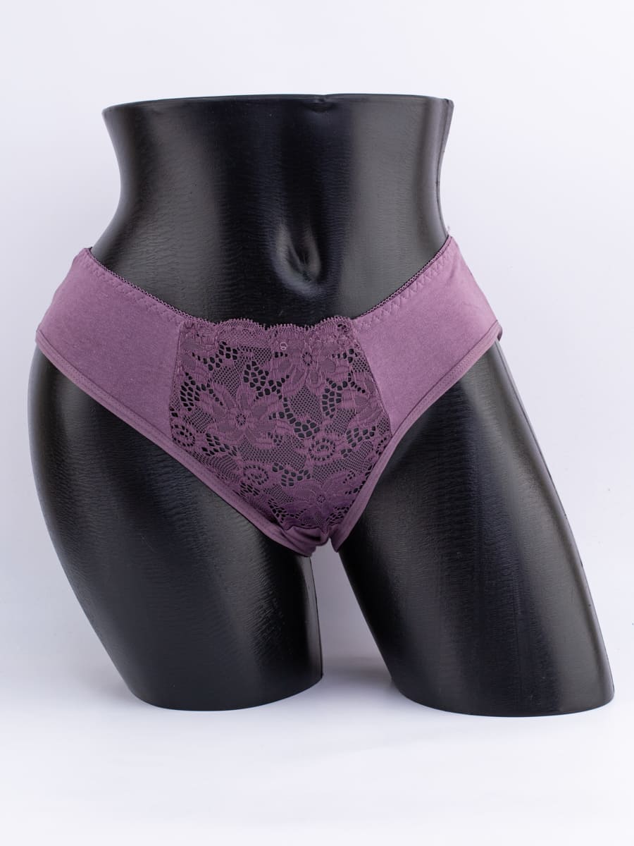 Слипы с кружевом спереди