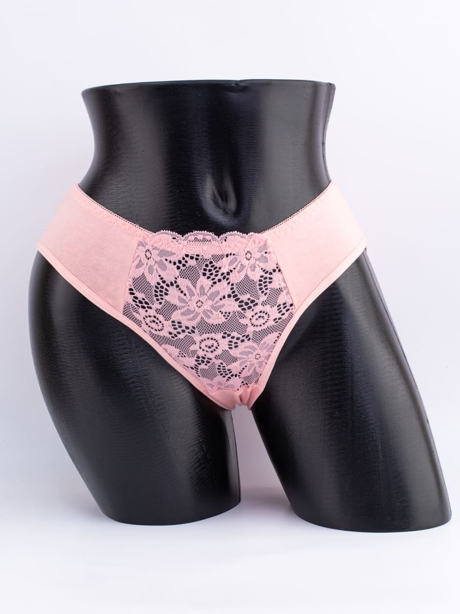 Слипы с кружевом спереди