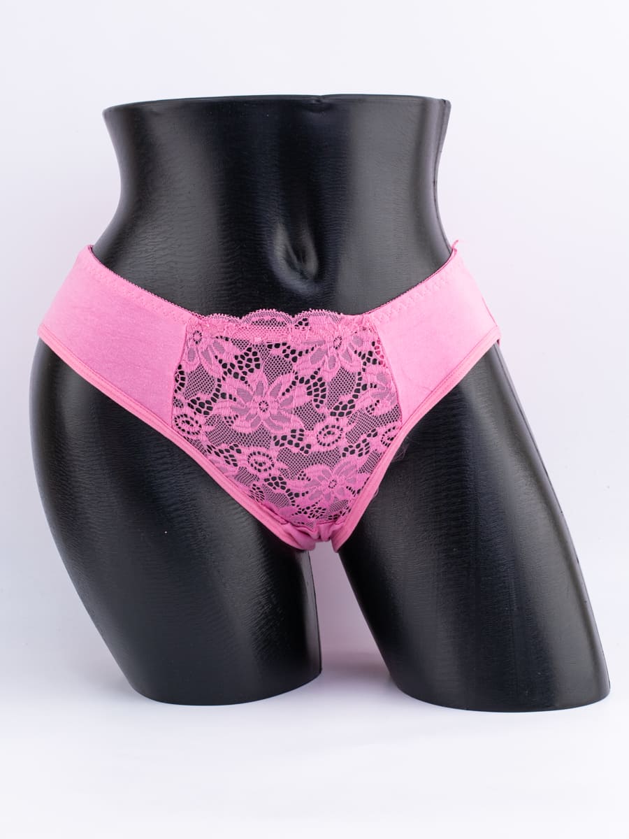 Слипы с кружевом спереди