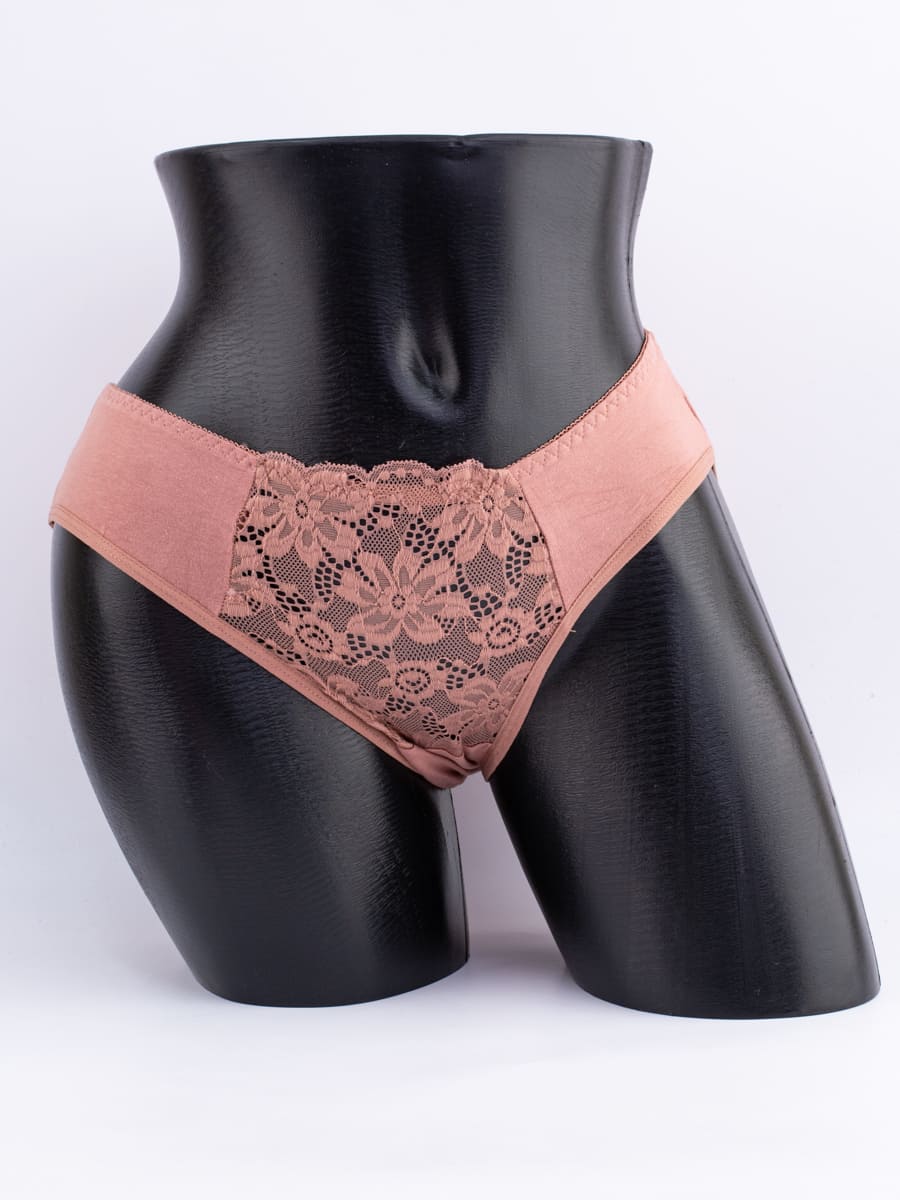 Слипы с кружевом спереди