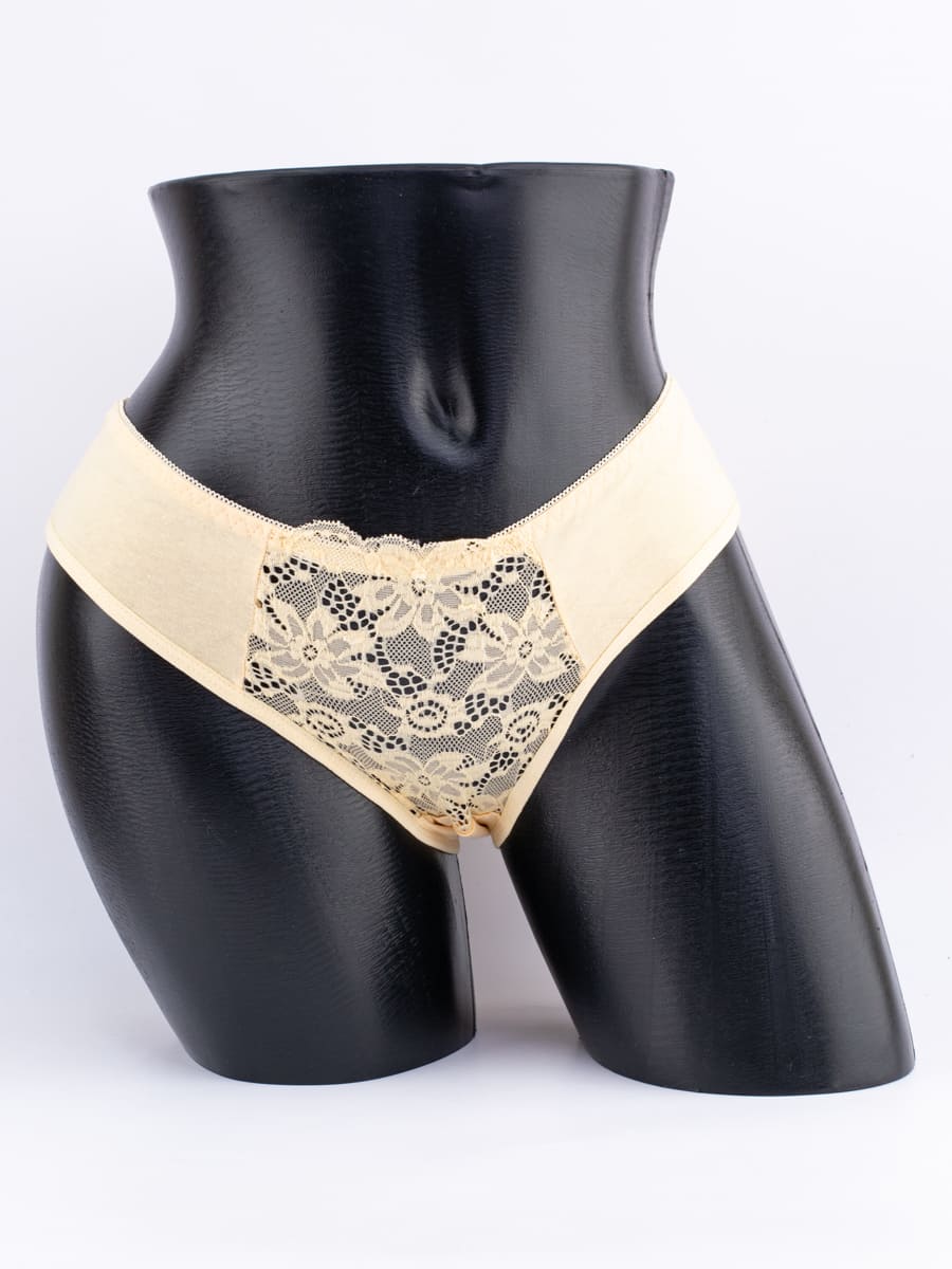 Слипы с кружевом спереди