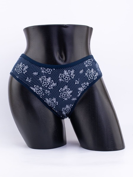 Слипы в горошек с цветочным принтом