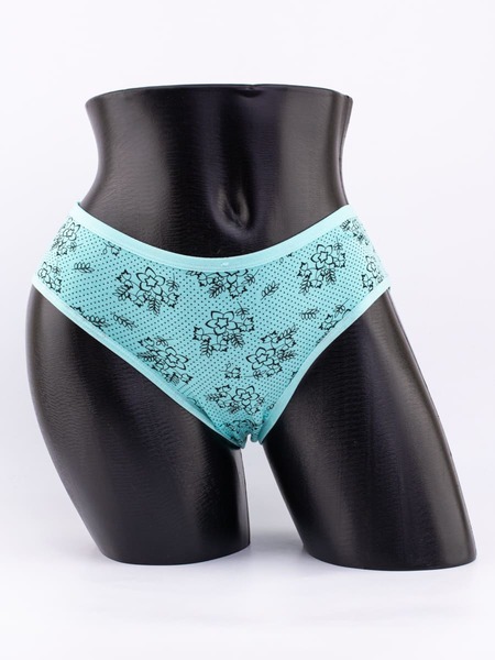 Слипы в горошек с цветочным принтом