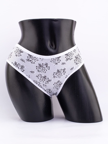 Слипы в горошек с цветочным принтом