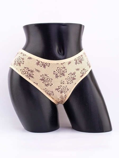 Слипы в горошек с цветочным принтом