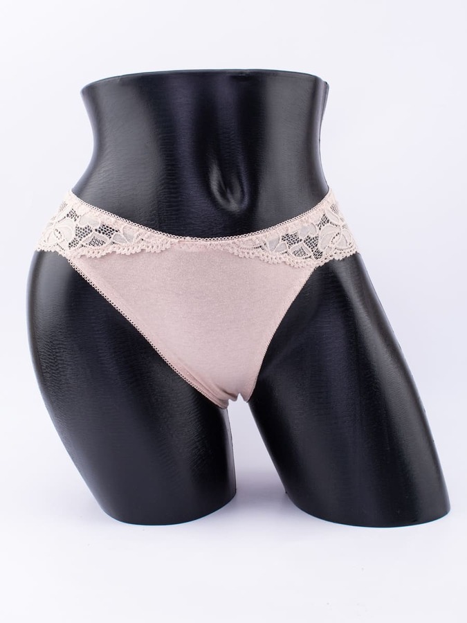 Слипы с цветочным кружевом 