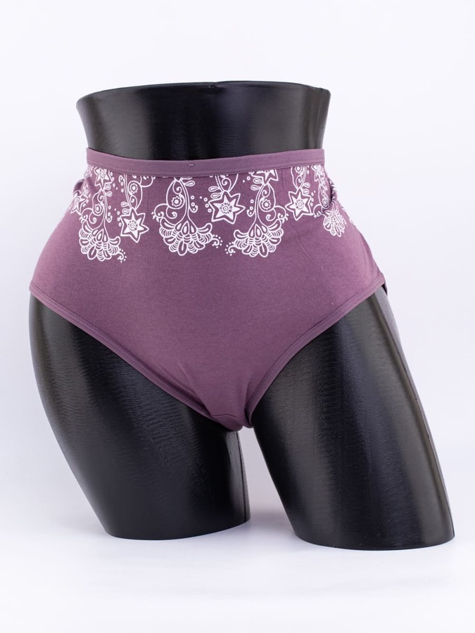 Слипы с ажурным принтом