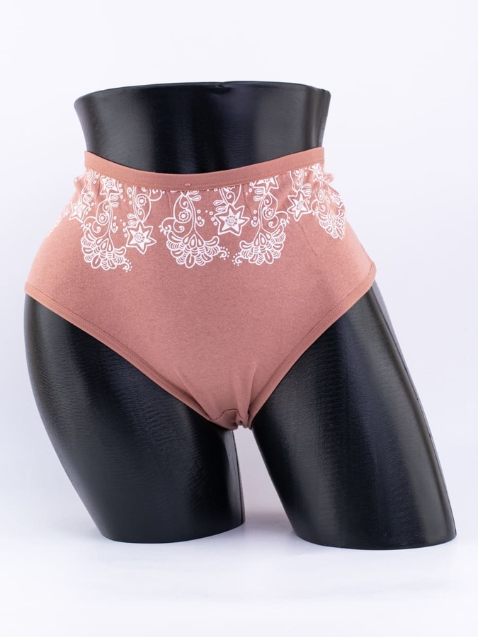 Слипы с ажурным принтом