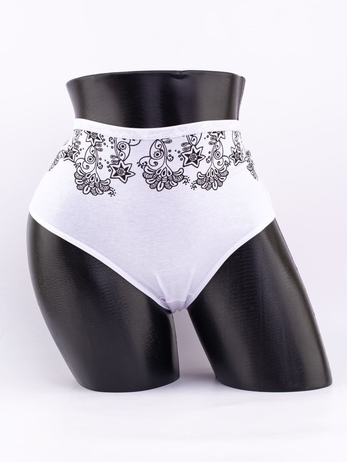 Слипы с ажурным принтом